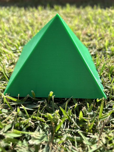 Pirâmide 3D - Verde