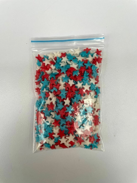 Sprinkles de Azúcar 30 gr. - estrellitas colores varios