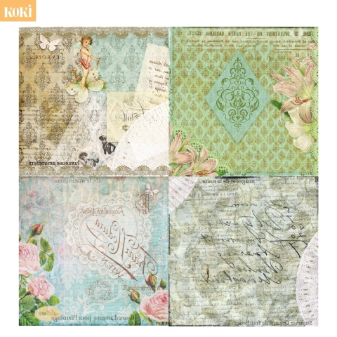 Lámina Sublimación 010 - Texturas Vintage (5 unidades)