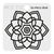 Sello Mandala 6x6cm Bajo Relieve