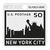 Sello New York City 6x6cm Bajo Relieve