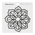 Sello Bajo Relieve - Mandala Flor 8x8cm Bajo Relieve