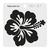 Sello Flor Hawaiana 8x8cm