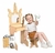 Pupitre Tocador Infantil Maquillaje Unicornio + Espejo de vidrio y Banco