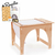 Mesa Didáctica Pizarra Infantil Montessori + Rollo de Papel y Accesorios en internet