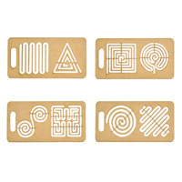 Set x4 Plantillas de Grafomotricidad