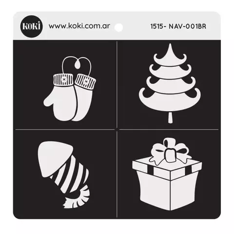 Sello Navidad -Bajo Relieve -Formitas