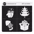 Sello Navidad -Bajo Relieve -Formitas