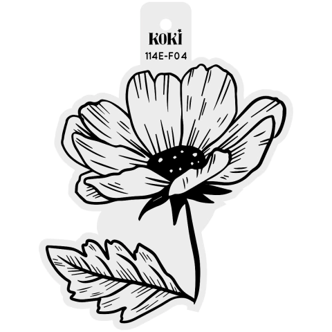 Sello Flores 04 12x12cm