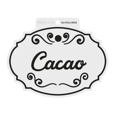 002 | Sello 14x10 Bajo Relieve - Cacao (5 unidades)