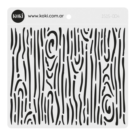 004 | Sello 15x15 - Textura Madera (5 unidades)