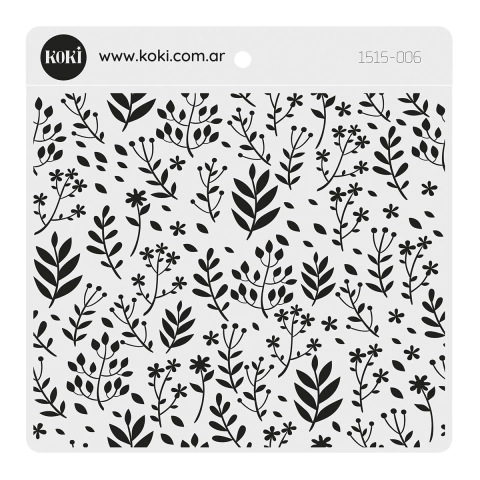 006 | Sello 15x15 - Hojitas Primaveral (5 unidades)