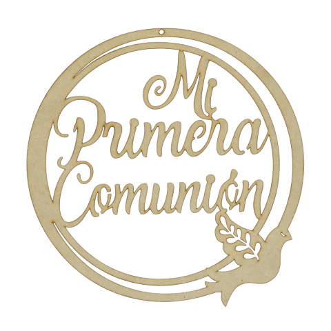 Cartel 30cm Mi Primera Comunión - Paloma
