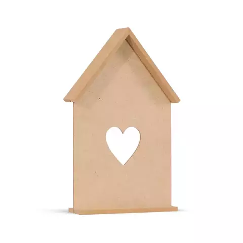 Casita Corazon Con Techo 25x15cm