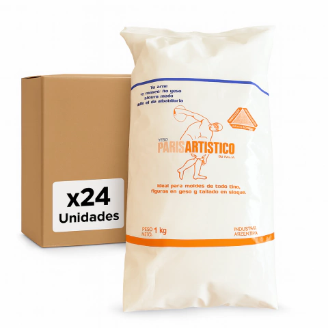 Yeso Tipo Paris para Esculturas Y Moldes Caja 24Kg - comprar online