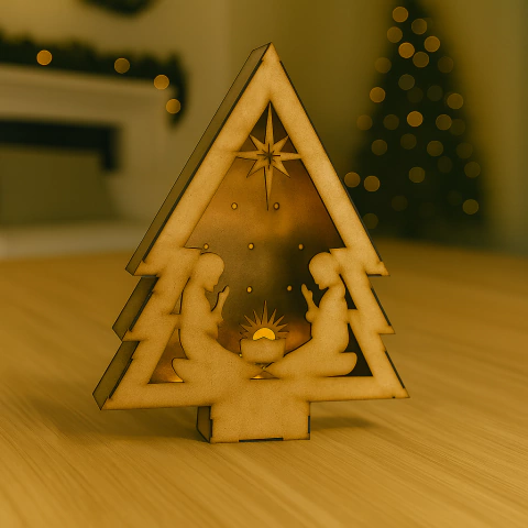 Arbol Navidad para luces LED - Modelo Pesebre - comprar online