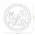 Circulo Mis 18 Años 40cm Para Luz LED FibroPlus Blanco - comprar online