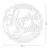 Circulo Nuestra Boda Corazones CH Para Luz LED FibroPlus Blanco - comprar online