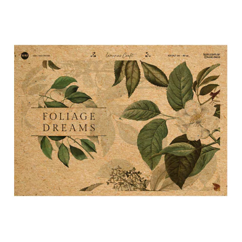 Lámina Craft 068 - Botánica - hojas y Flores (5 unidades)