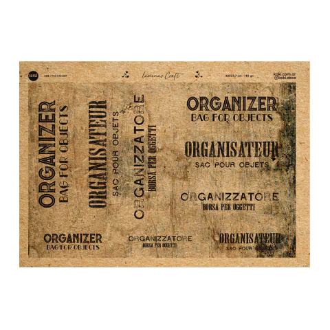 Lámina Craft 087 - Deco Organizadores (5 unidades)