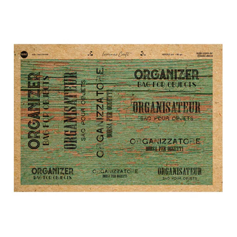 Lámina Craft 088 - Deco Organizadores (5 unidades)