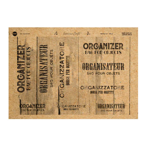 Lámina Craft 089 - Deco Organizadores (5 unidades)