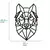 Figuras Animales Geométricos 47x40cm en Fibroplus Negro x4 Animales - tienda online