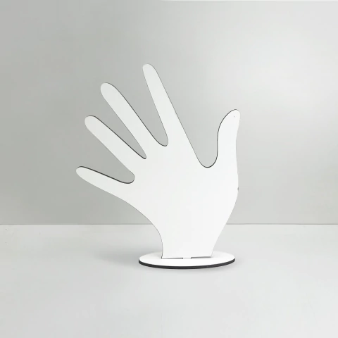 Exhibidor Porta Anillos en Fibroplus Blanco - comprar online