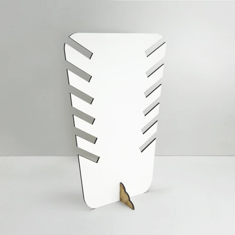 Exhibidor Porta Collares en Fibroplus Blanco - comprar online