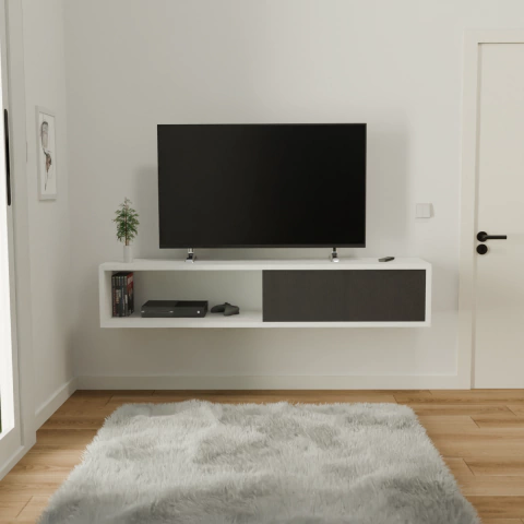 Rack de TV Flotante x3 unidades - Mesa en Melamina - 9 Colores! - comprar online