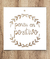 Stencil Frase pensa en positivo 20x20cm