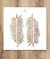 Stencil Hojas tropicales