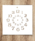 Stencil Numeros para Reloj