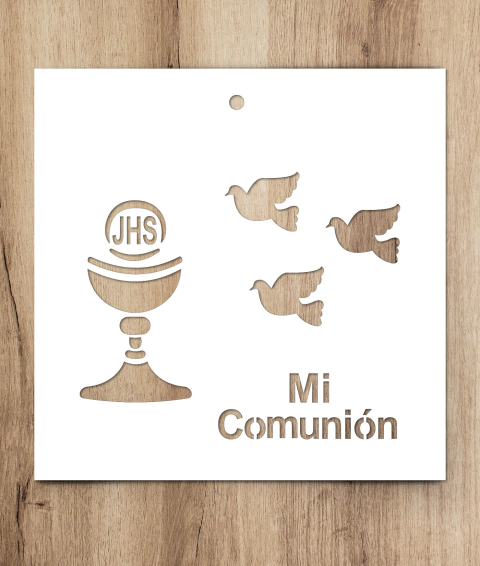 125 | Stencil 20x20 - Mi Comunión (5 unidades)