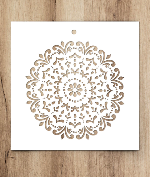 131 | Stencil 20x20 - Mandala (5 unidades)