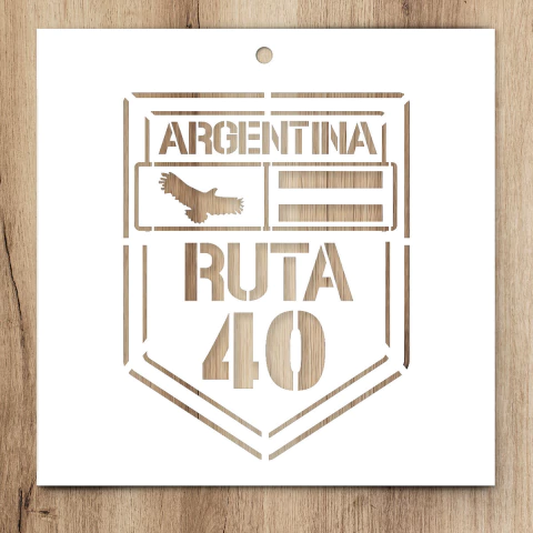 172 | Stencil 20x20 - Ruta 40 (5 unidades) - comprar online