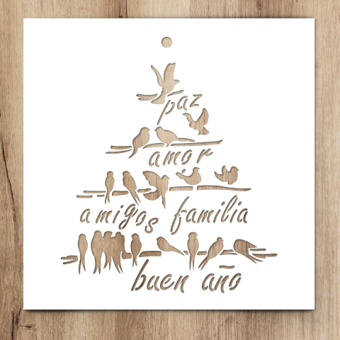 N002 | Stencil 20x20 - Buen Año (5 unidades)