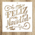 Stencil Frase Feliz Navidad 20x20cm