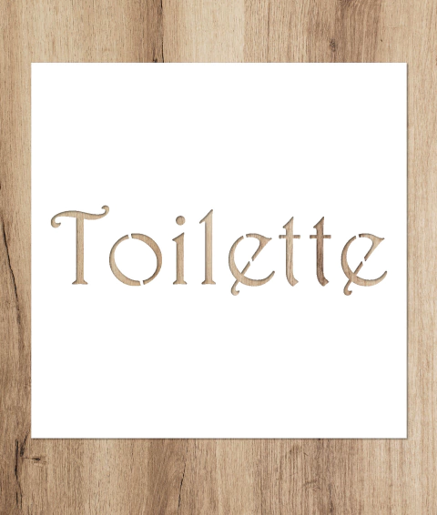 04 | Stencil 26x8 - Toilette (5 unidades)