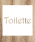 Stencil Toilette