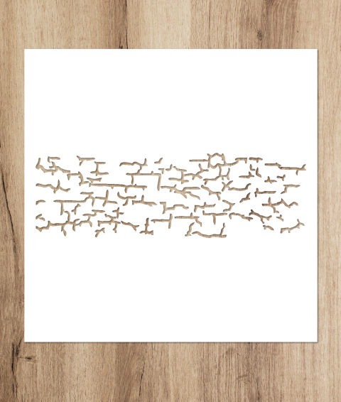 09 | Stencil 26x8 - Textura Pared (5 unidades)