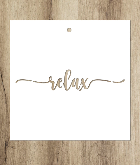15 | Stencil 26x8 - Relax (5 unidades)
