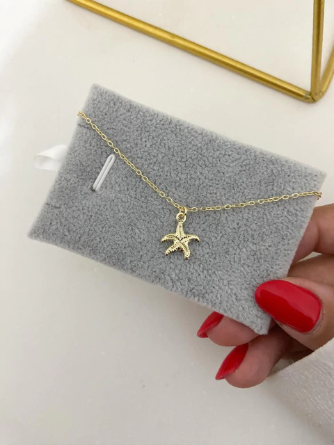 Tornozeleira estrela - ouro