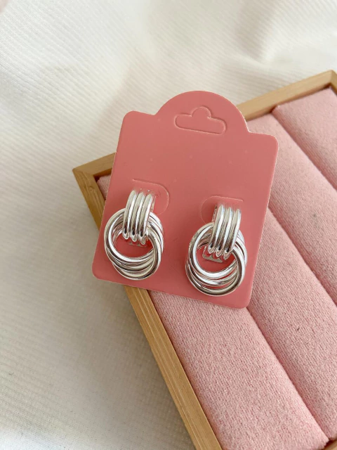 Brinco Ana G - prata