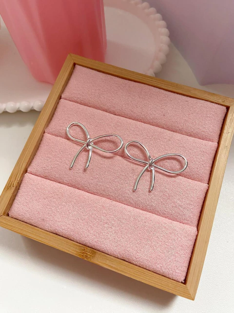 Brinco Laço - prata