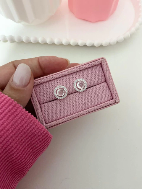 Brinco Leticia Cristal - Prata