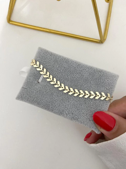 Pulseira escama - ouro