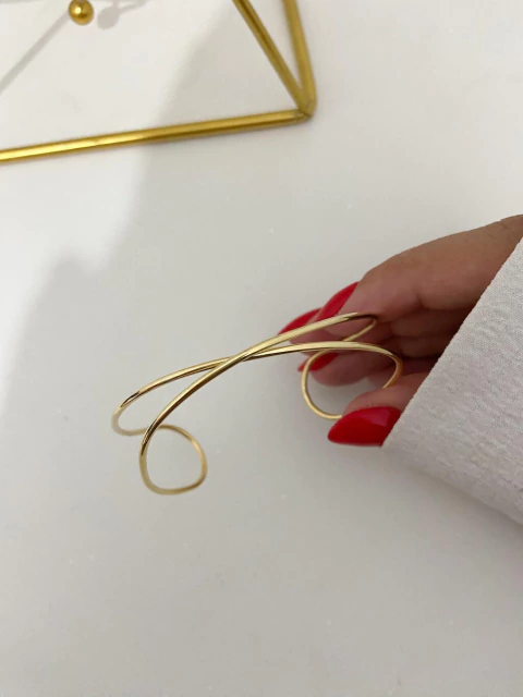 Bracelete cruzado - ouro