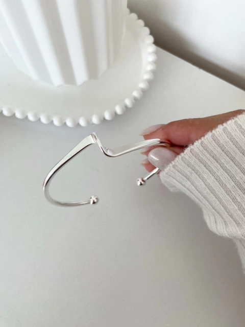 Bracelete Jade - prata