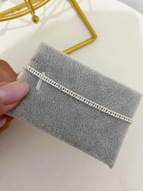 Pulseira goumert - prata